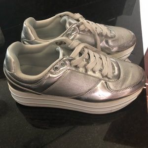 Silver tennis shoes ZARA